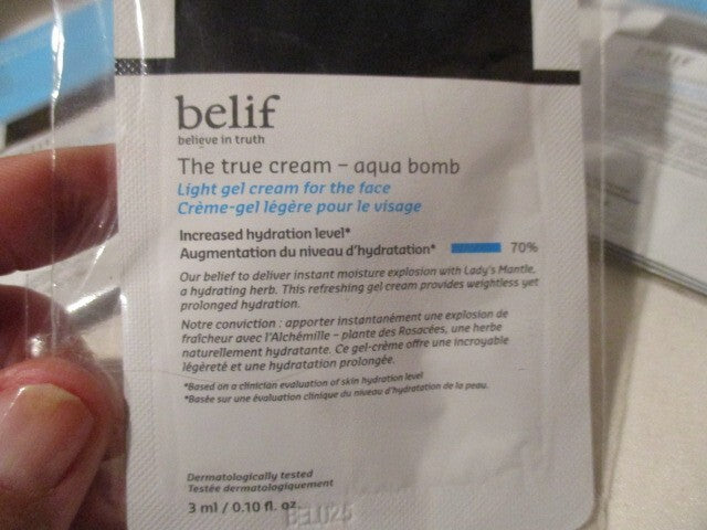 Belif The True Cream Light Face Gel Sample Pack - 15 Pcs