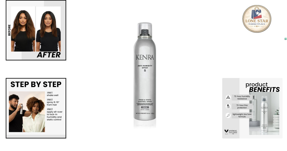 Anti-Humidity Hair Spray - Lightweight, 72-Hour Frizz Control & Thermal Protection