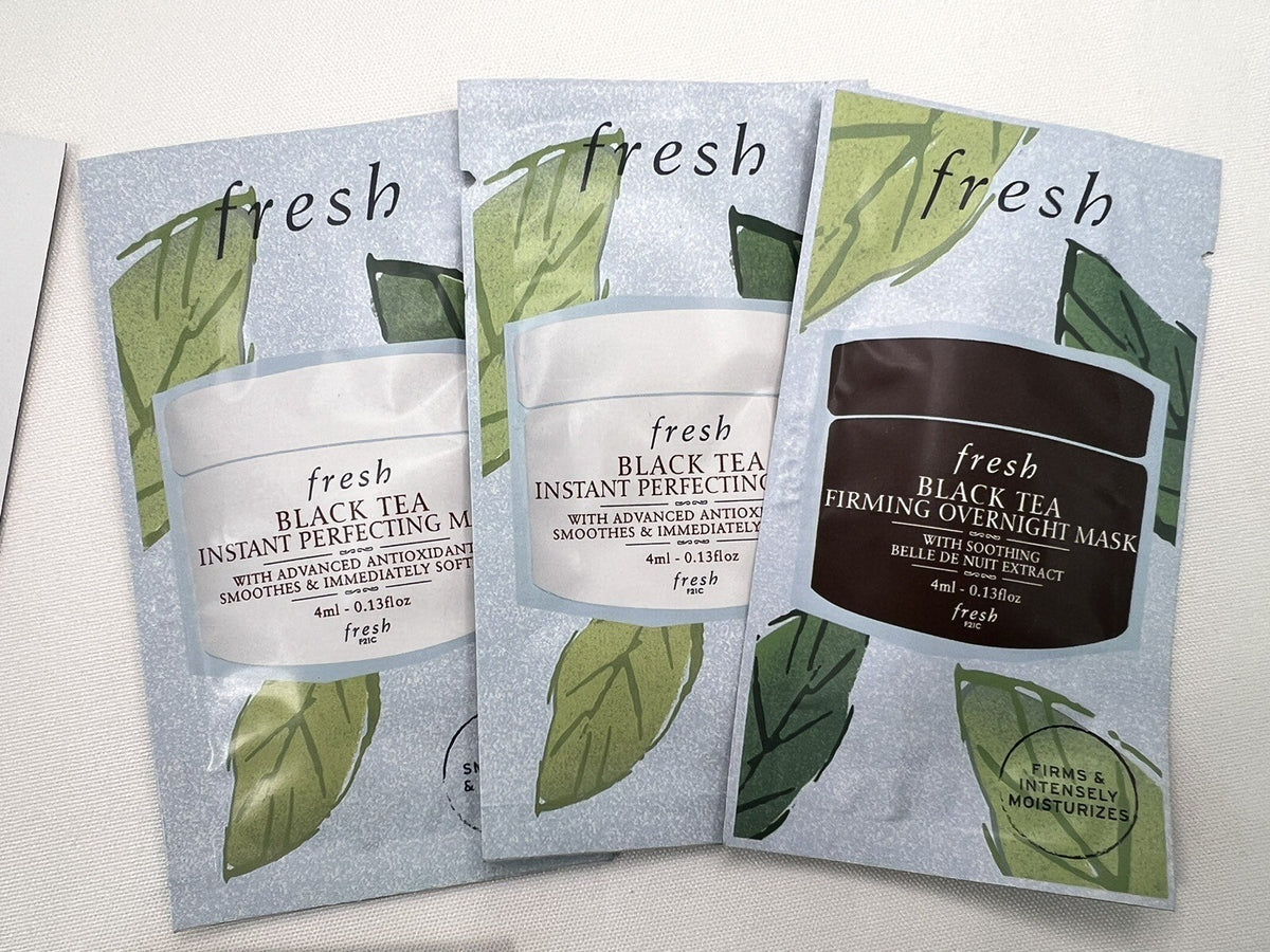15-Piece Fresh Sample Lot - Cleanser, Black Tea Mask & Kombucha