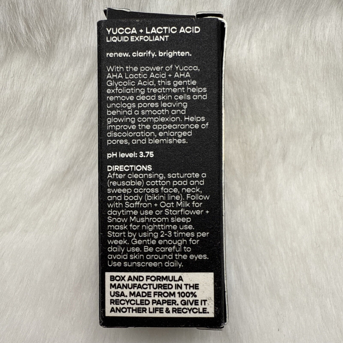 WLDKAT Yucca + Lactic Acid Liquid Exfoliant 5ml /0.17fl.oz Mini Size
