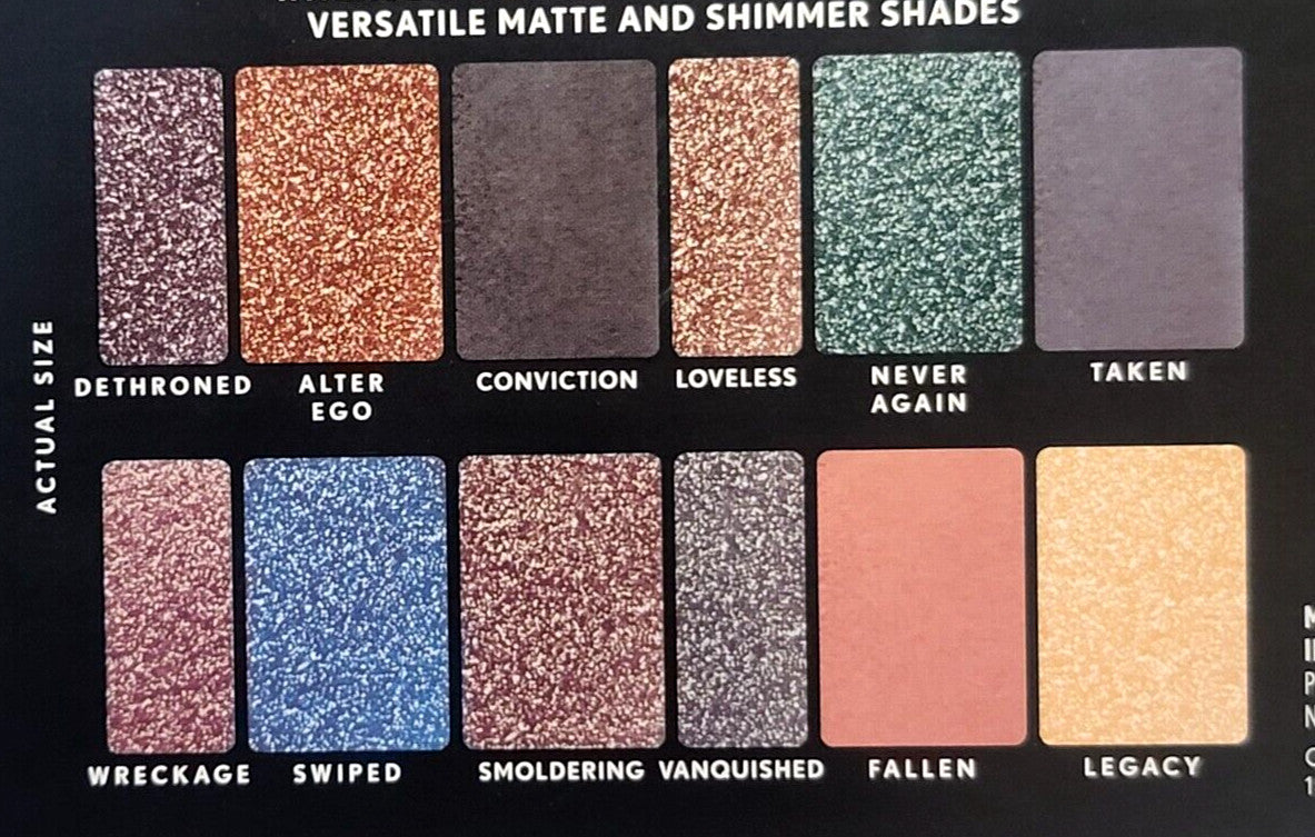 Eyeshadow Palette 12 Dark Rich Pigments Matte & Shimmer Colors