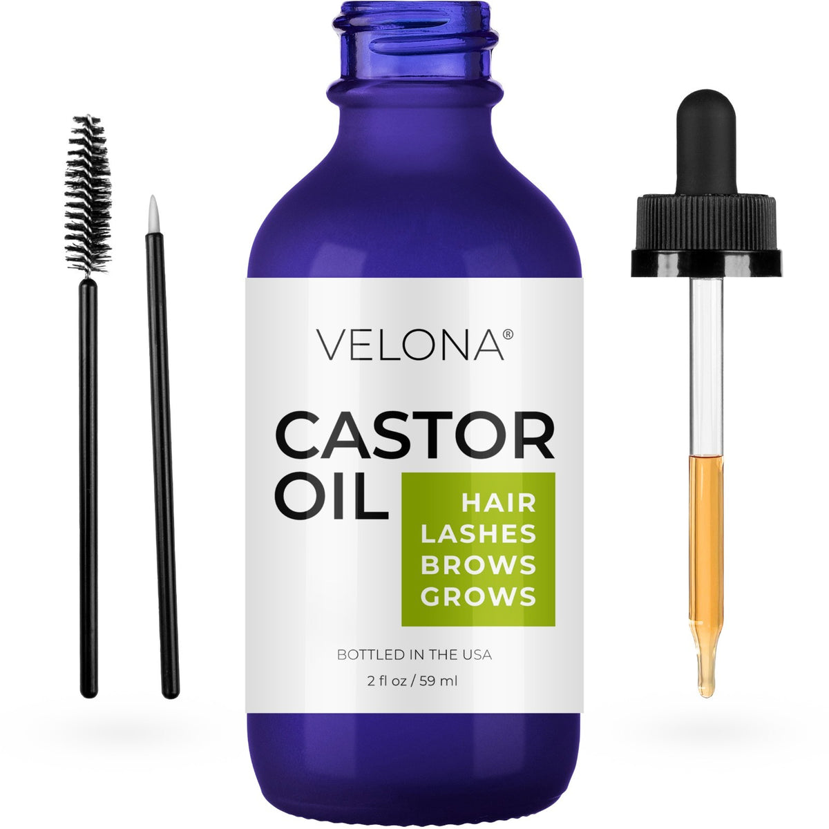 Organic Castor Oil for Hair & Skin - 2 Fl Oz to 1 Gallon, USDA Certified
