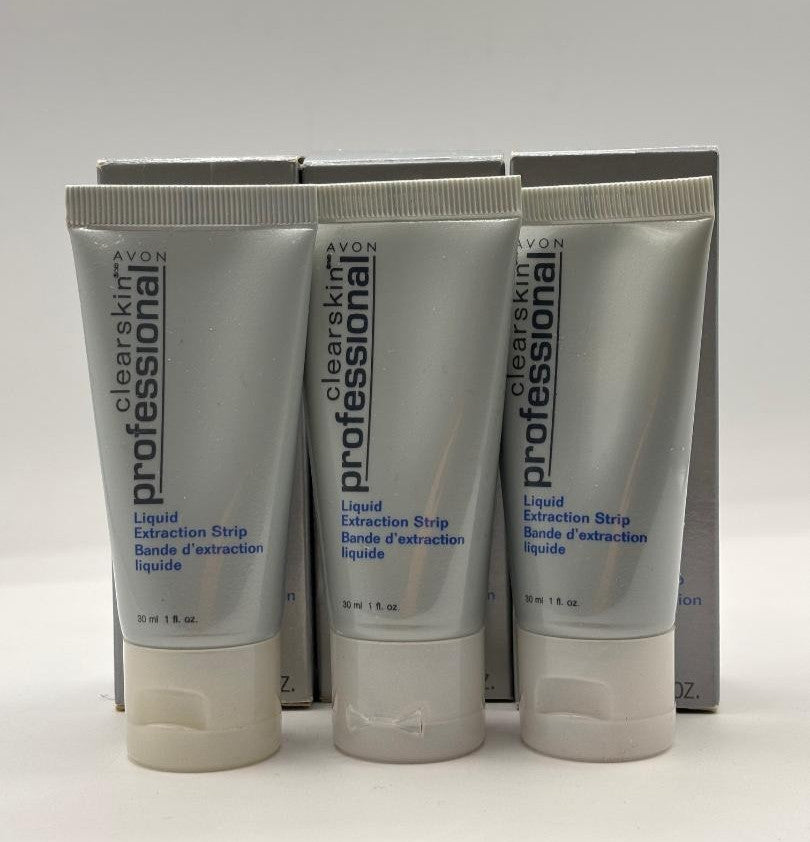3x Avon Clearskin Professional Liquid Extraction Strip Discontinued