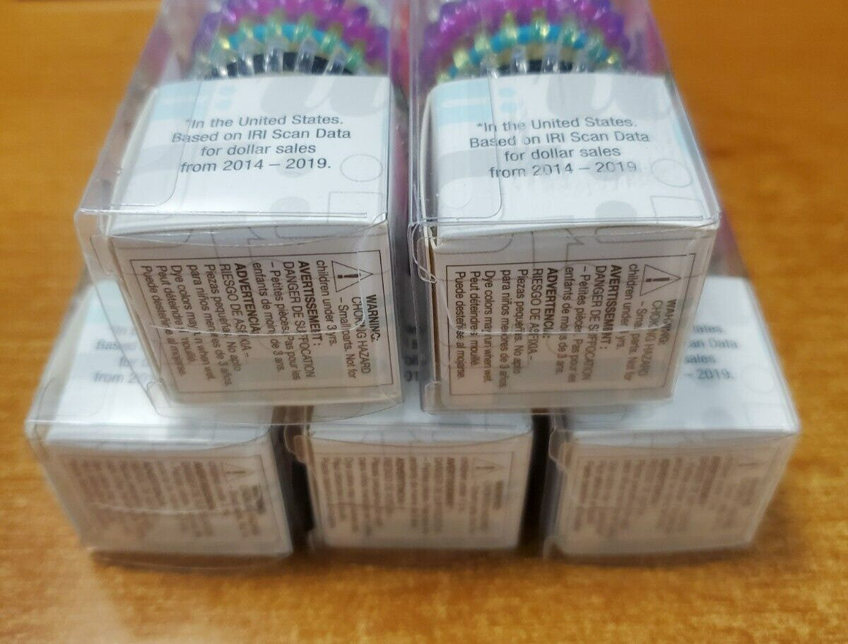 5 Boxes of 5: Scunci Spirals No Slip Grip Ponytailers Assorted Colors