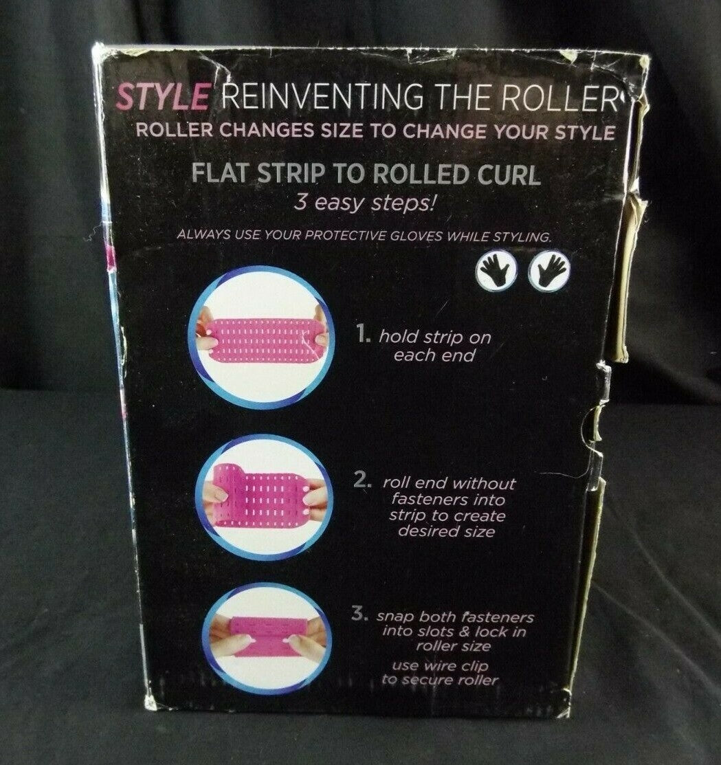 Adjustable Curling Roller Set with 8 Heated Silicone Rollers & Clips