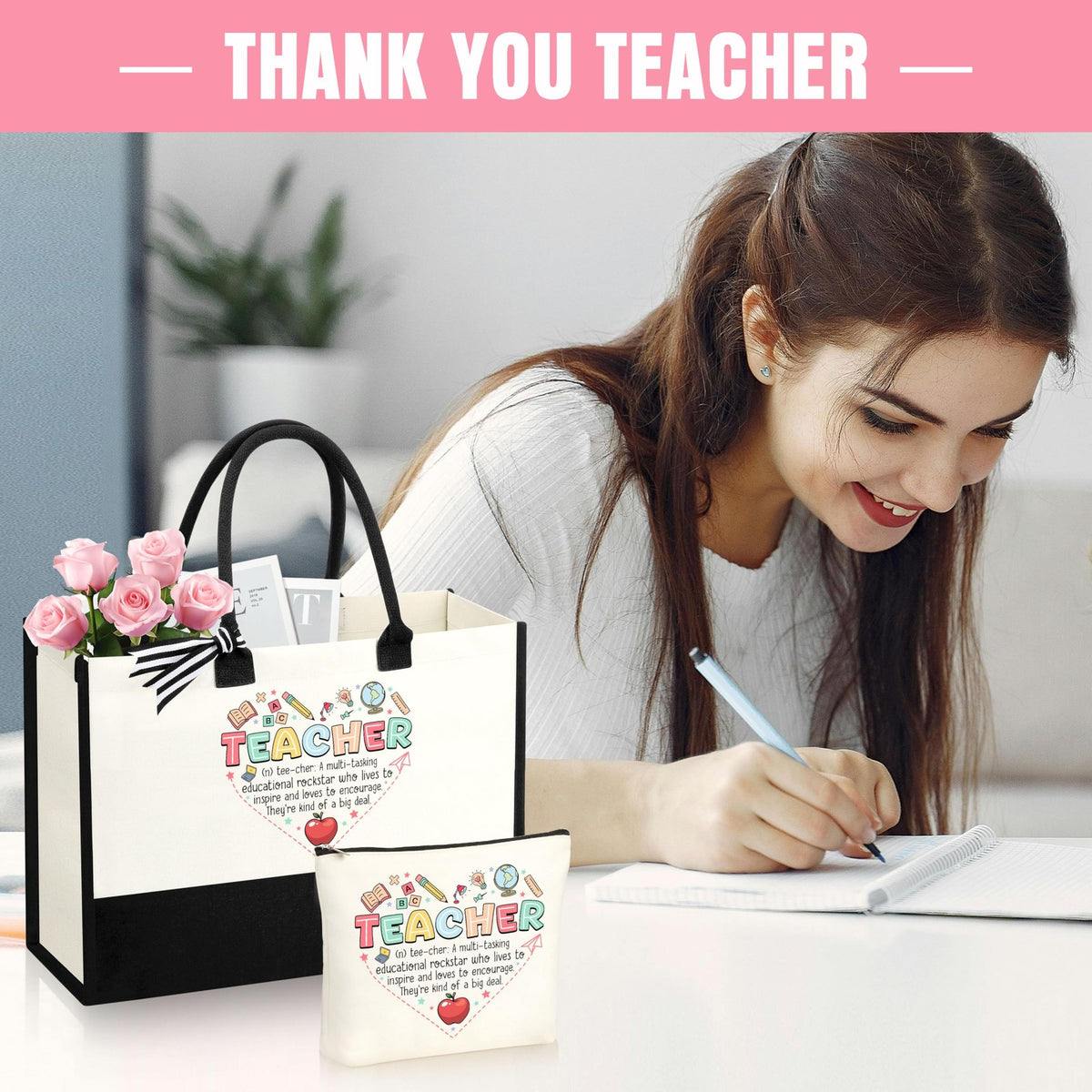 Teacher Appreciation Gift Set - 8 Bulk End of Year Thank You Gifts for Teachers
