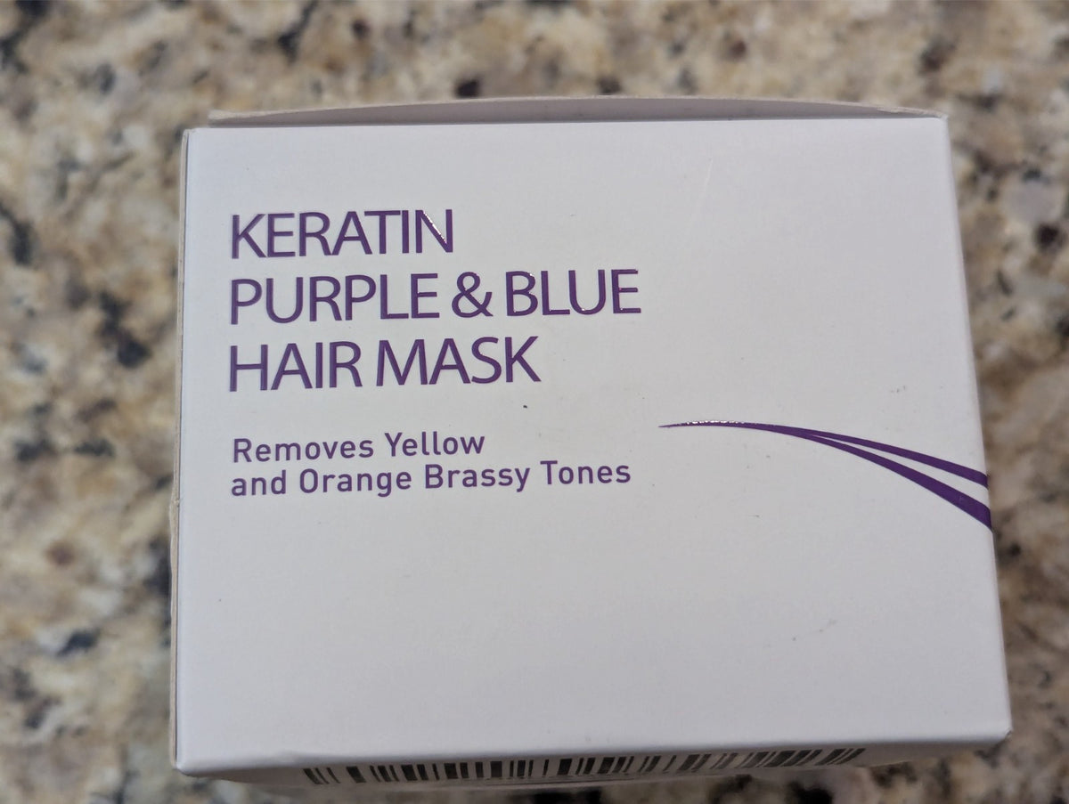 Purple & Blue Hair Mask with Keratin - Hair Treatment Vitamins 6.5 fl oz