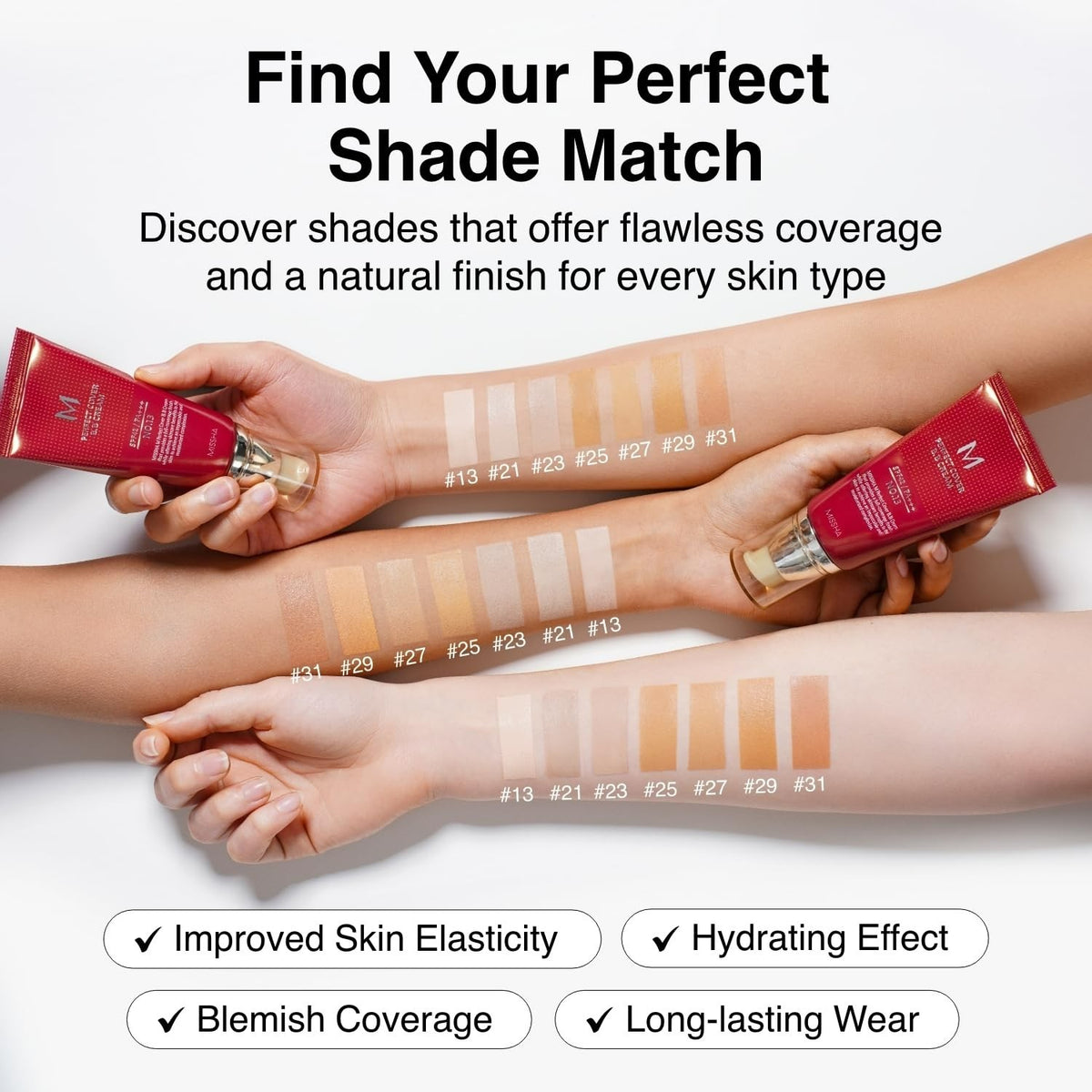 Moisturizing BB Cream No.21 Light Beige SPF 42 Full Coverage Makeup & Skincare