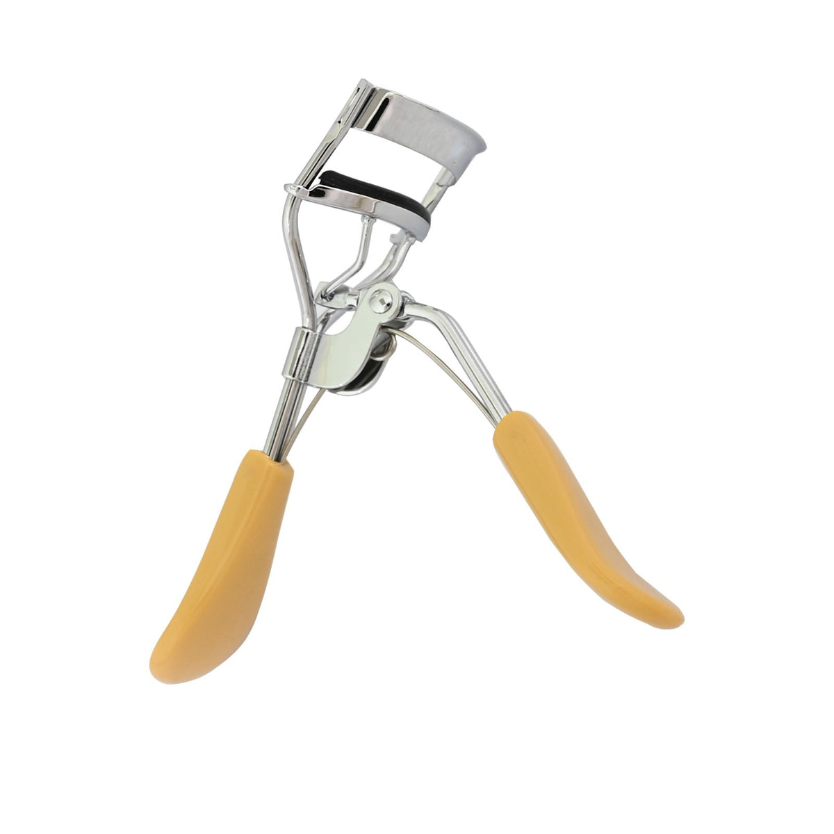 Eyelash Curler with Beige Handle - Makeup Tool for Beautiful Lash Curling