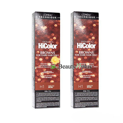 Permanent Hair Color for Dark Hair - 2 Pack, 23 Shades
