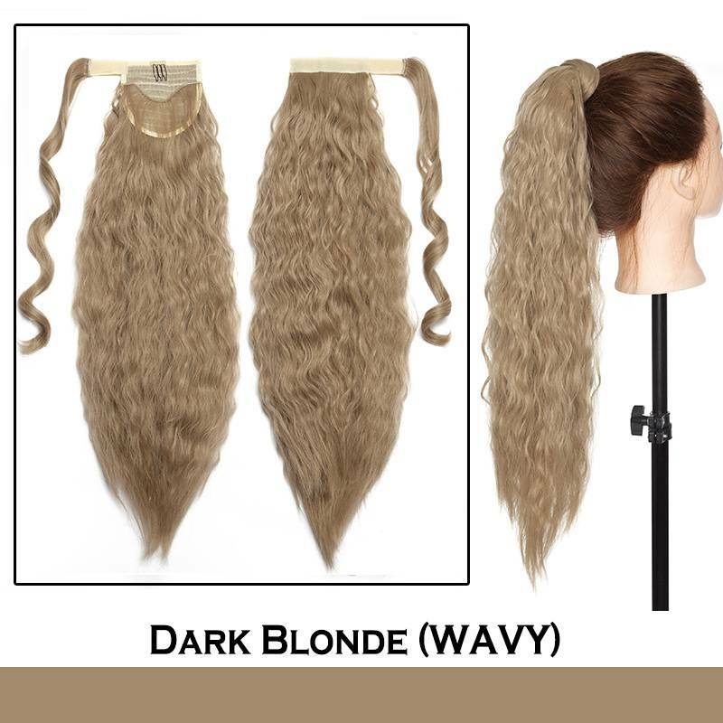 Ponytail Wrap Around Hair Extensions - Clip-In & Thick Styling