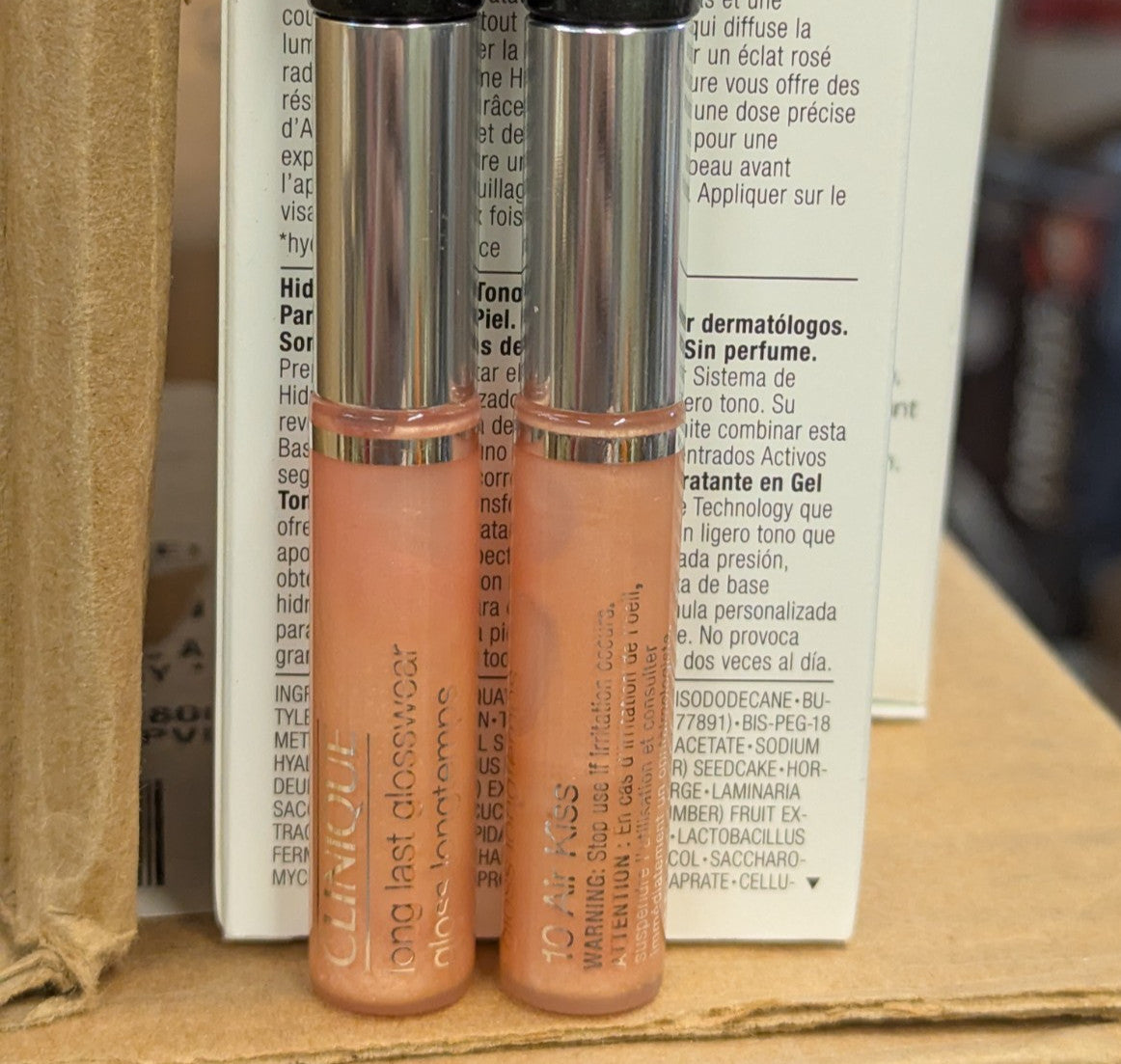 Clinique Lip Gloss & Mascara Duo - Long Last Glosswear 10 Air Kiss & High Impact