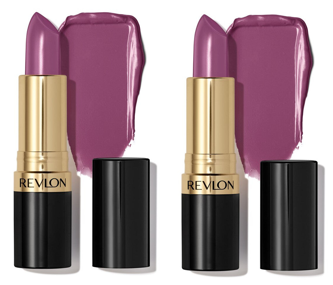 Revlon Super Lustrous Lipstick 2-Pack - Vibrant Lip Color with Vitamin E & Avocado Oil