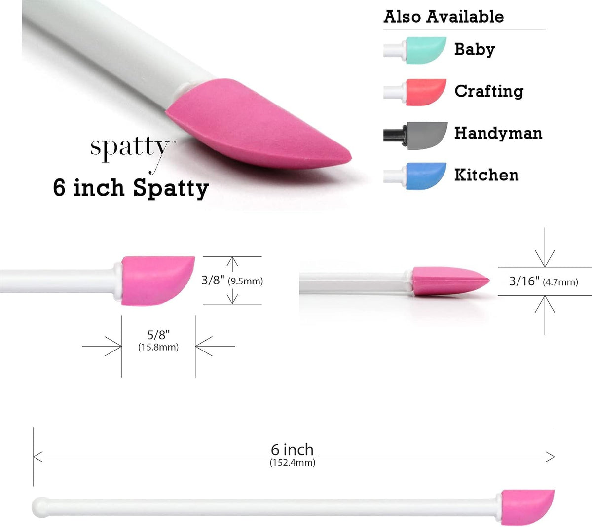 Mini Makeup Spatula - 6 Inch Scraper for Foundation, Lotion & Cosmetics