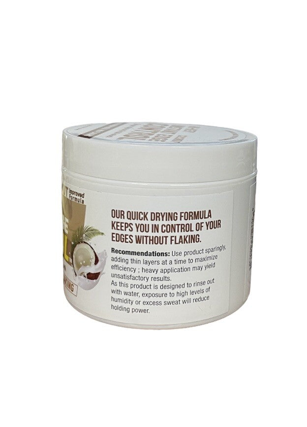 Coconut Edge Control & Braids Styling Gel - Maximum Hold No Flaking 4oz