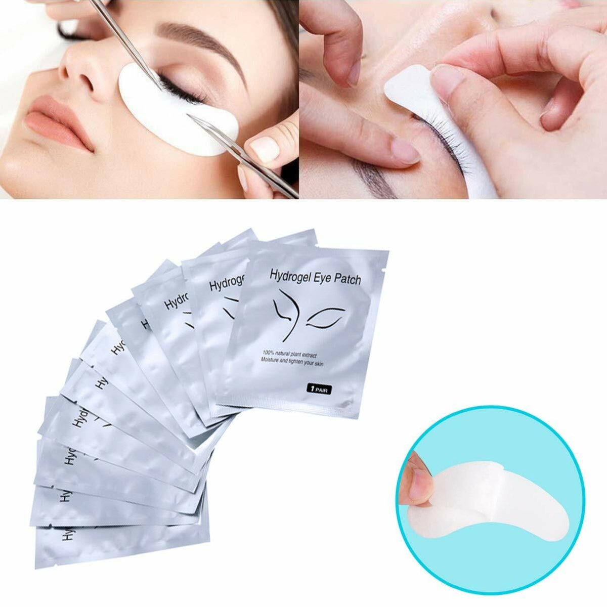 Lint Free Under Eye Gel Patches for Eyelash Extensions - 50/100/400 Pairs