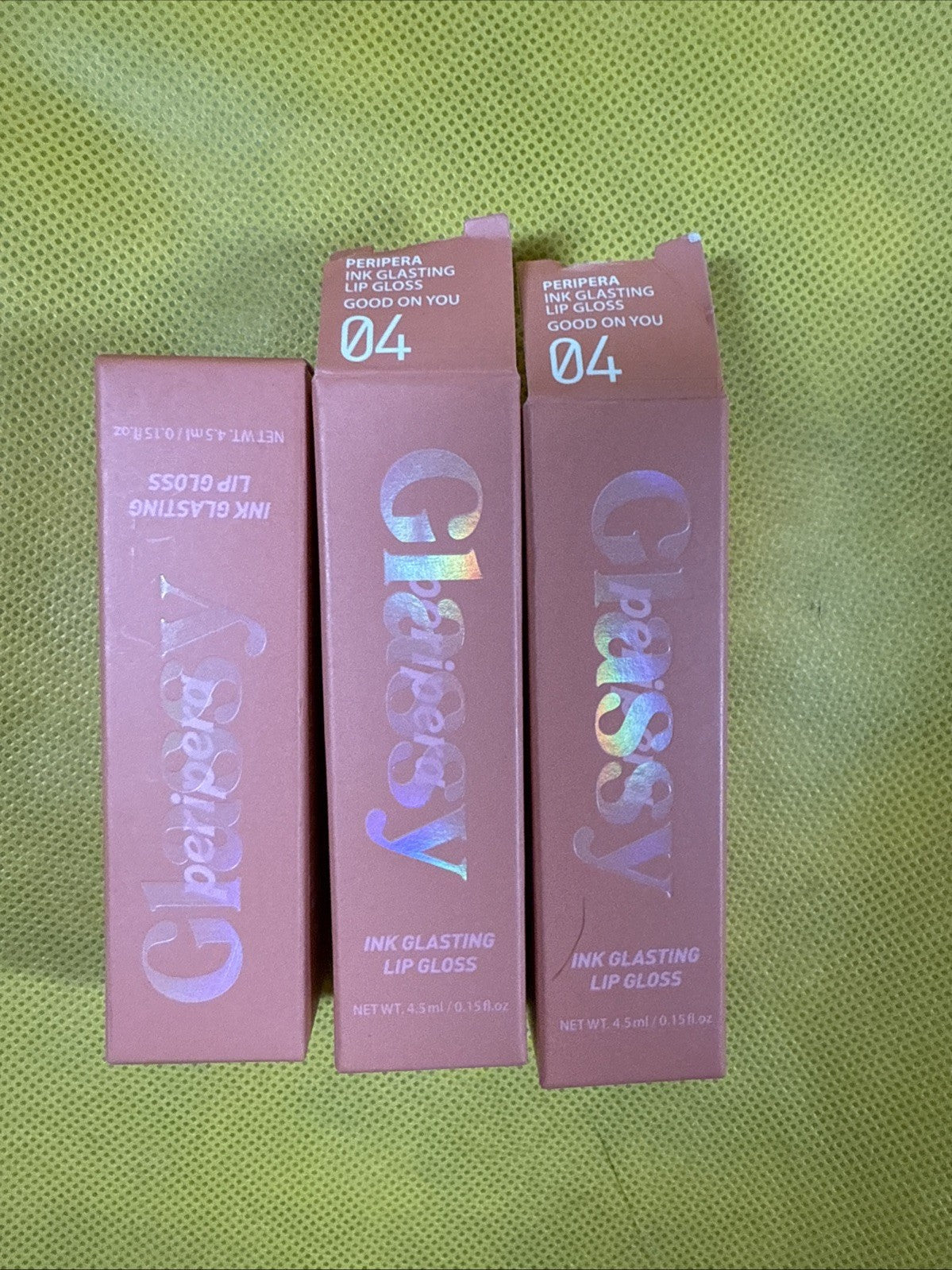 Non-Sticky Lip Gloss Set - All Day Glow, 3 Pack, 04 Shade