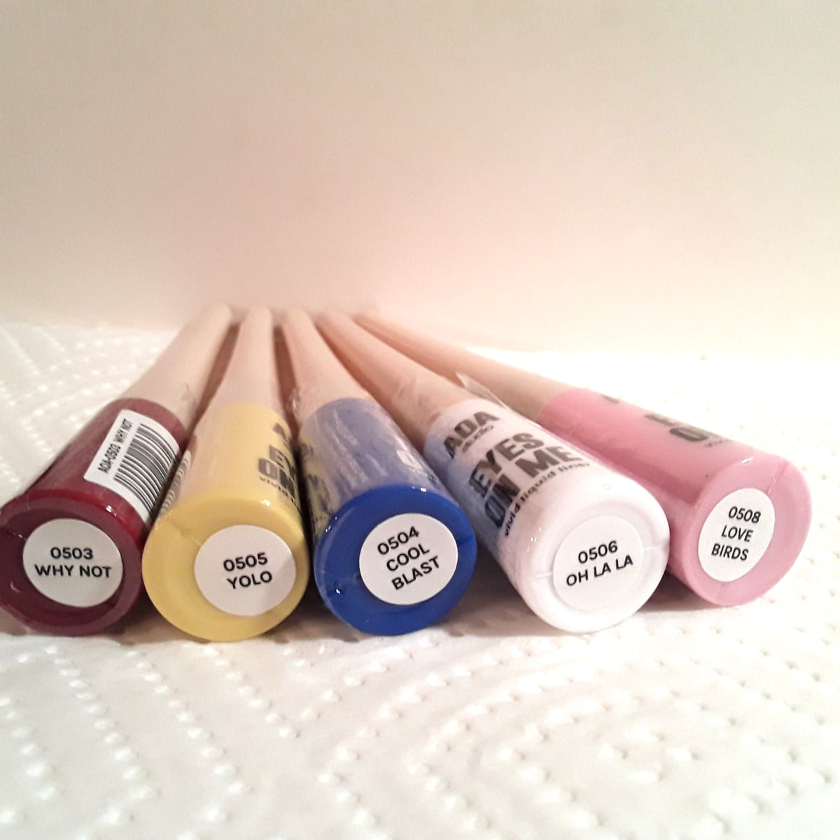 Liquid Eyeliner Set of 5 Bold Colors - Longlasting & Smudge Proof