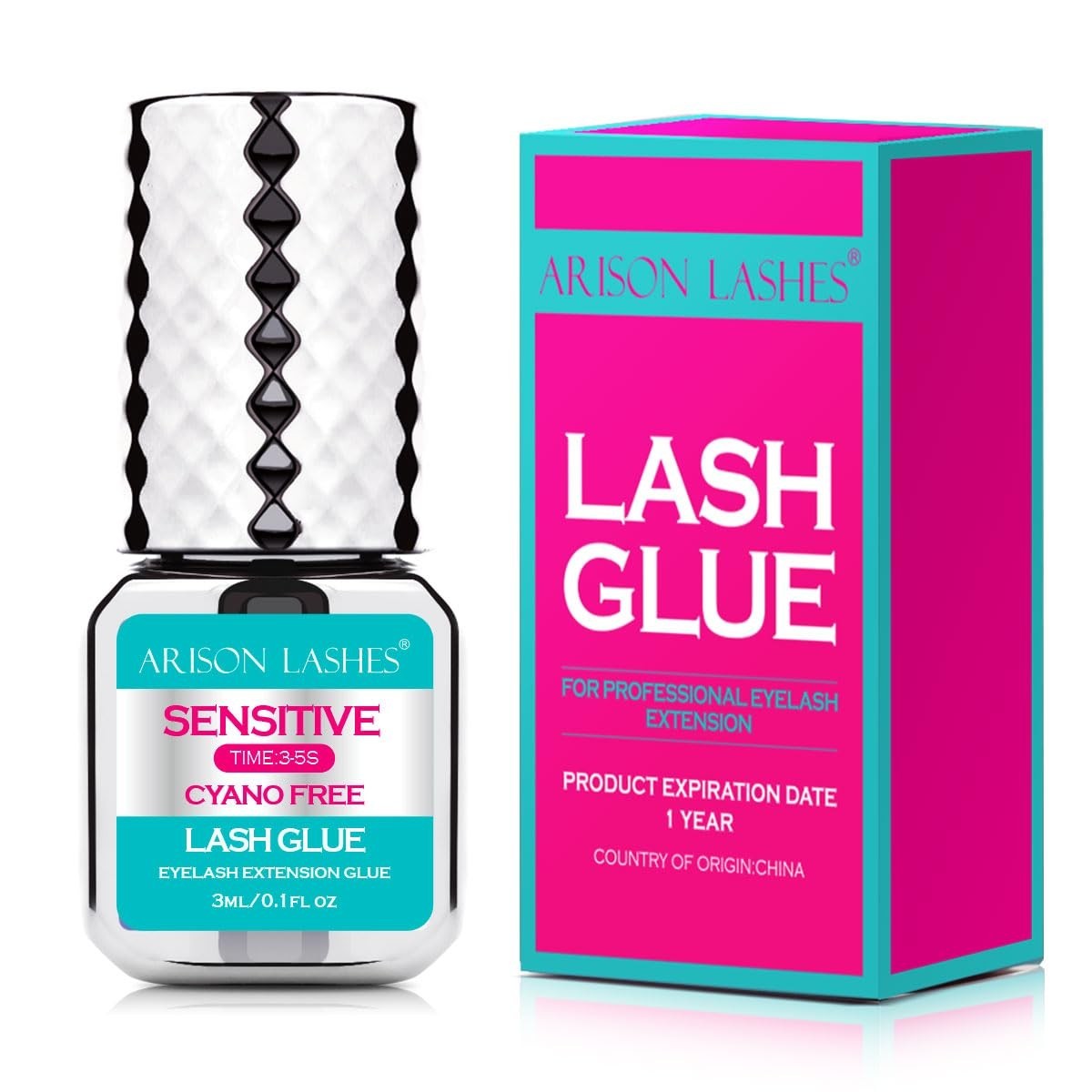 Sensitive Eyelash Extension Glue 3-4 Seconds Drying Time 5-6 Weeks Retention