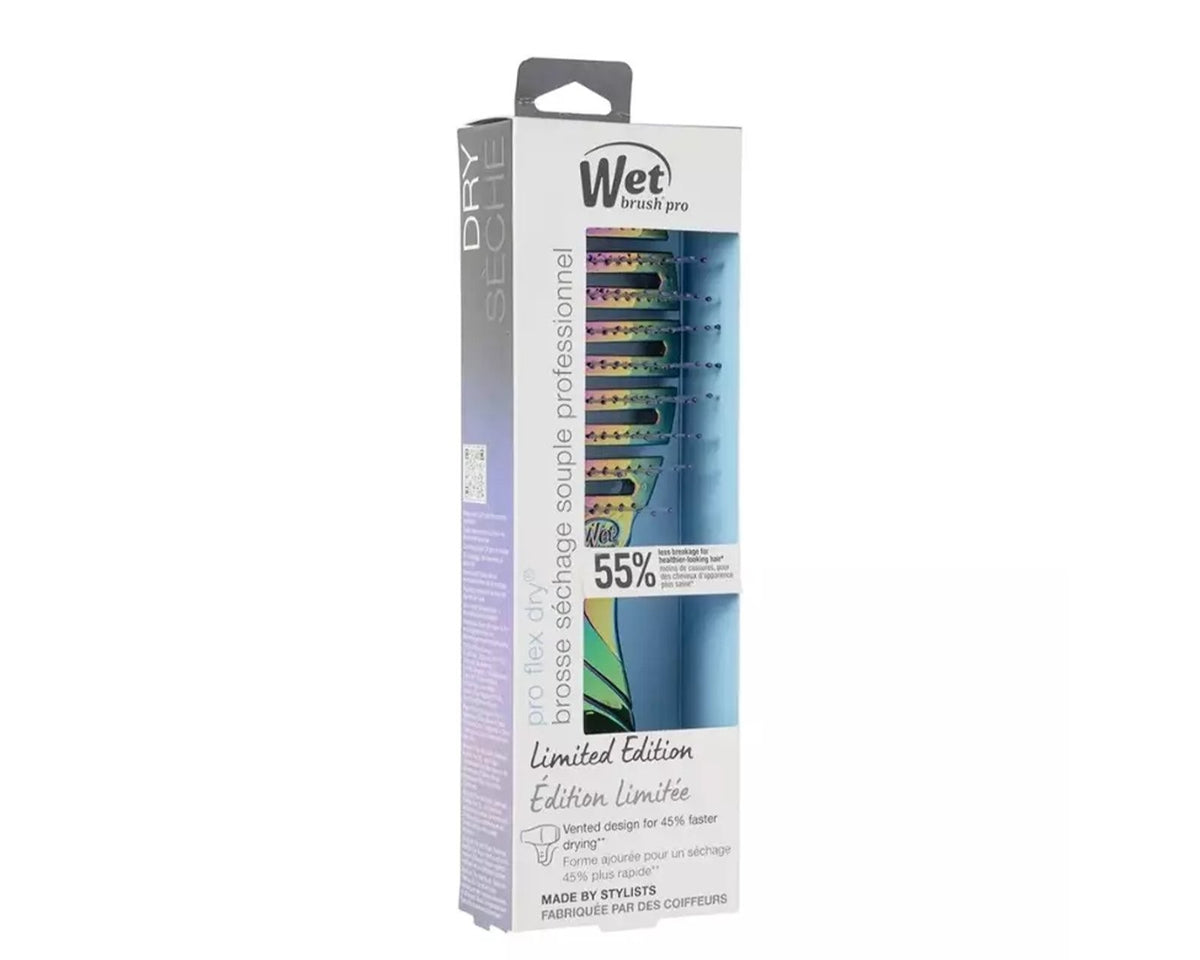 Wet Brush Pro Flex Dry Hair Brush Iridescence Icon Vented Detangler - Purple