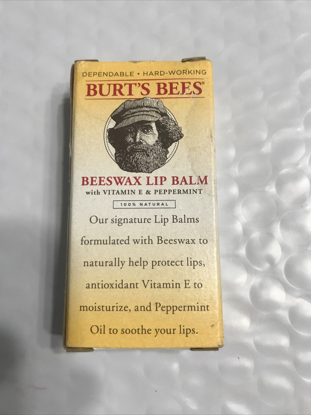 Beeswax Lip Balm Twin Pack with Vitamin E & Peppermint - Sealed Tubes