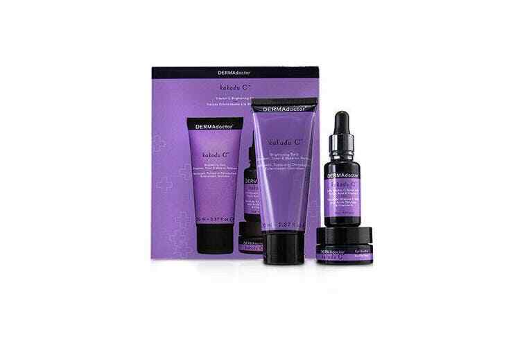 Vitamin C Brightening Skincare Kit with Cleanser Serum & Eye Souffle