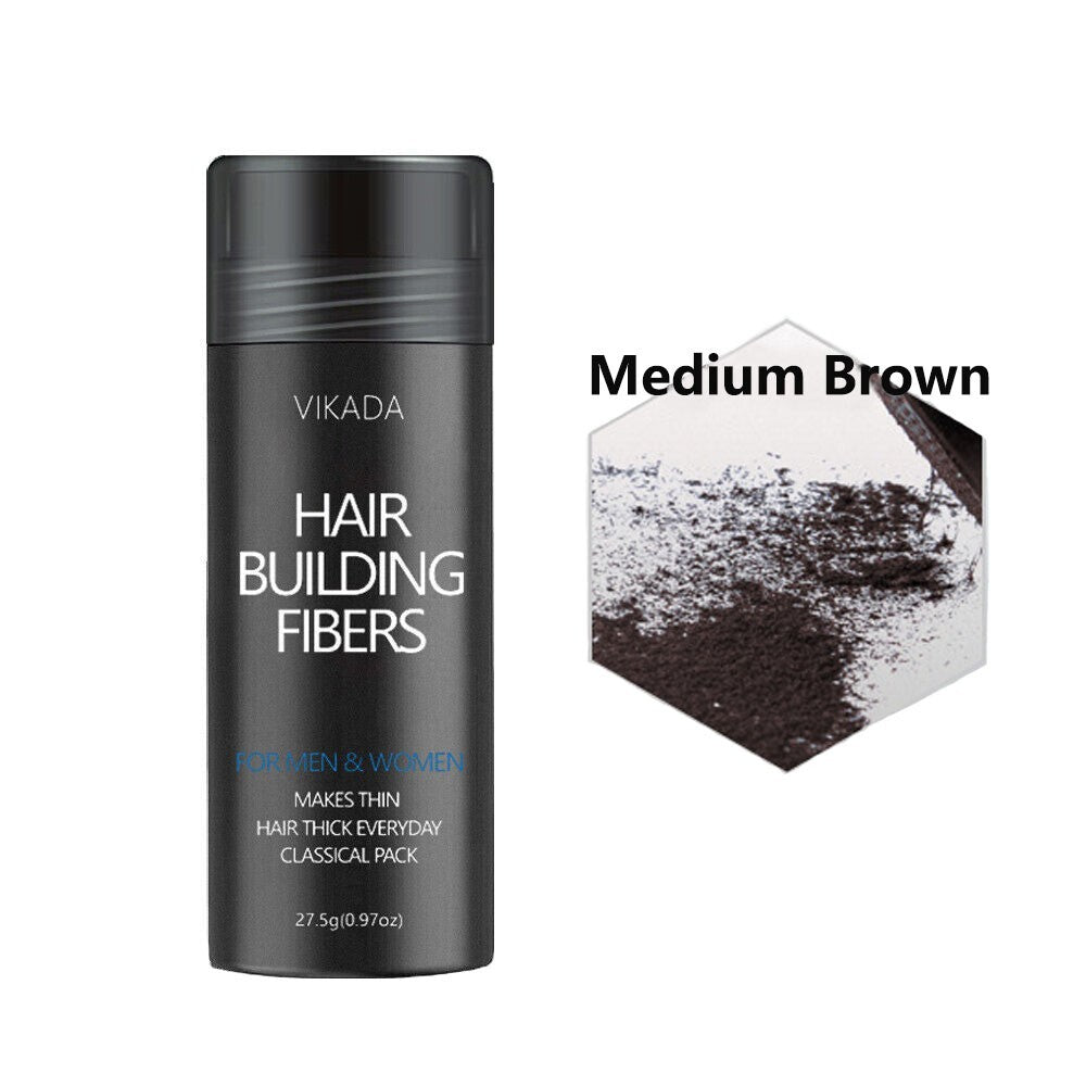 Hair Building Fibers Keratin Powder - Medium Brown 27.5g