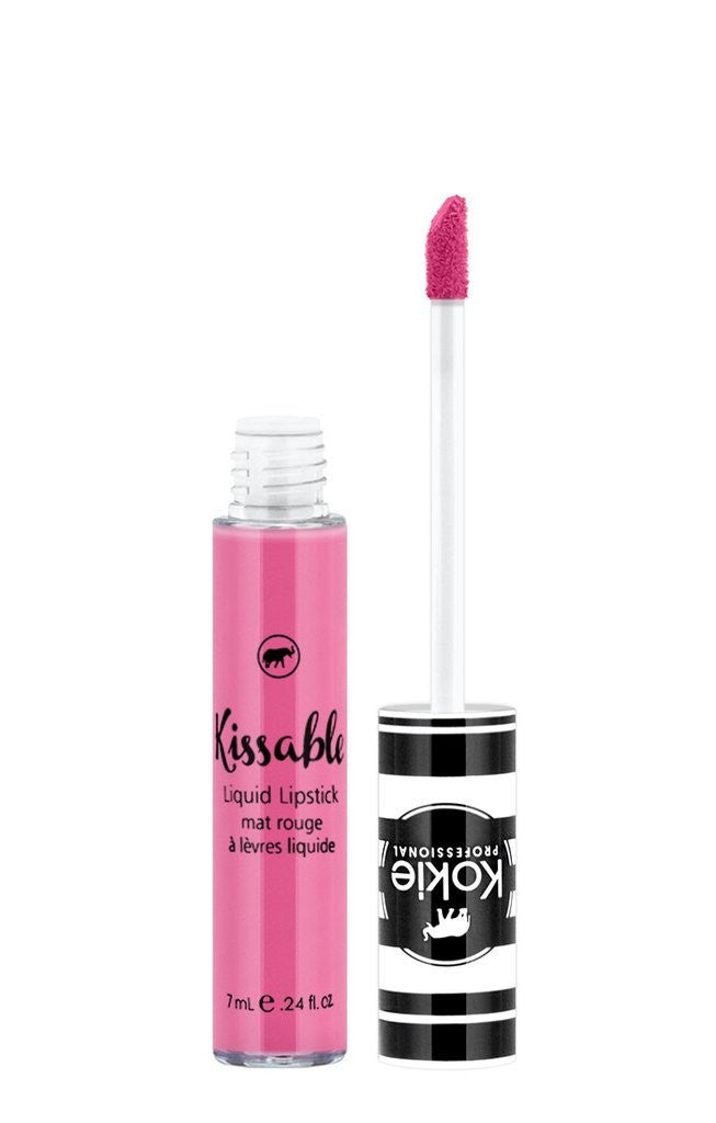 Kokie Kissable Matte Lip Gloss Pink Pleasure 0.24 fl oz Long Wear Lip Makeup