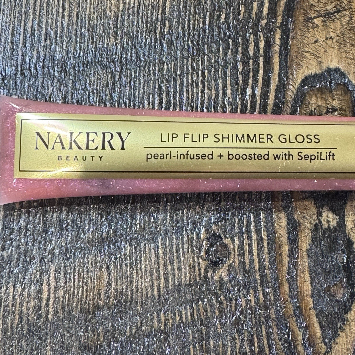Lip Gloss with Peptides and Pearl Shine - Rosey Pink Shimmer, 15ml