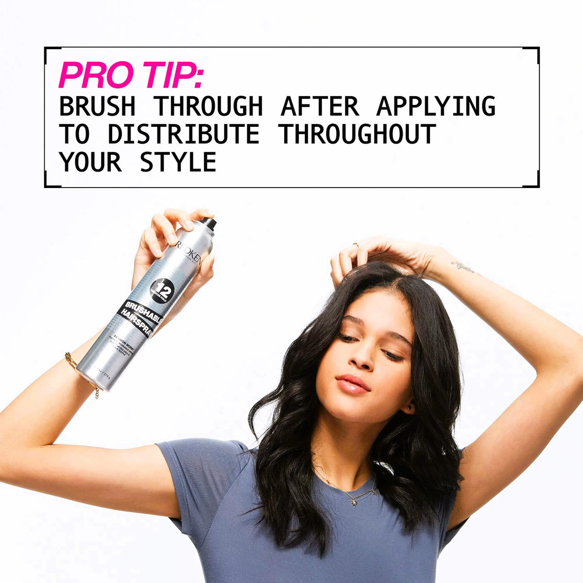 Redken Brushable Hairspray 12 Medium Hold - 2 Pack, Flexible & Shine
