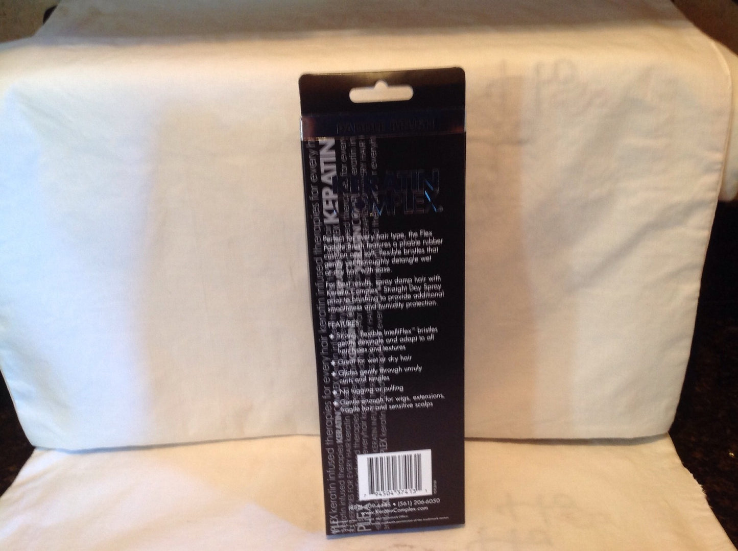 Keratin Complex Detangling Paddle Hairbrush - Gentle Styling Tool