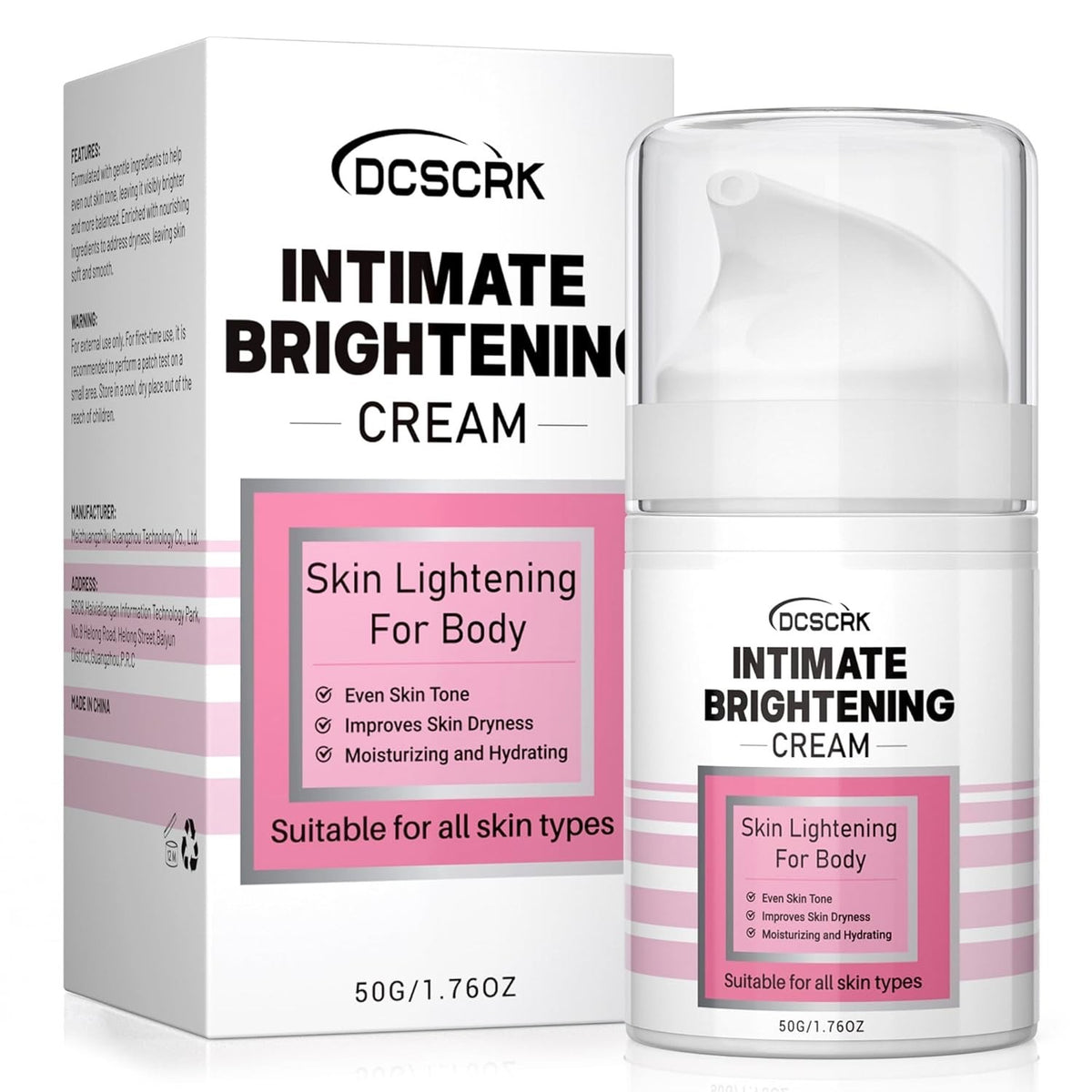 Skin Lightening Cream for Sensitive Areas 4 Pack - Dark Spot Remover & Brightening