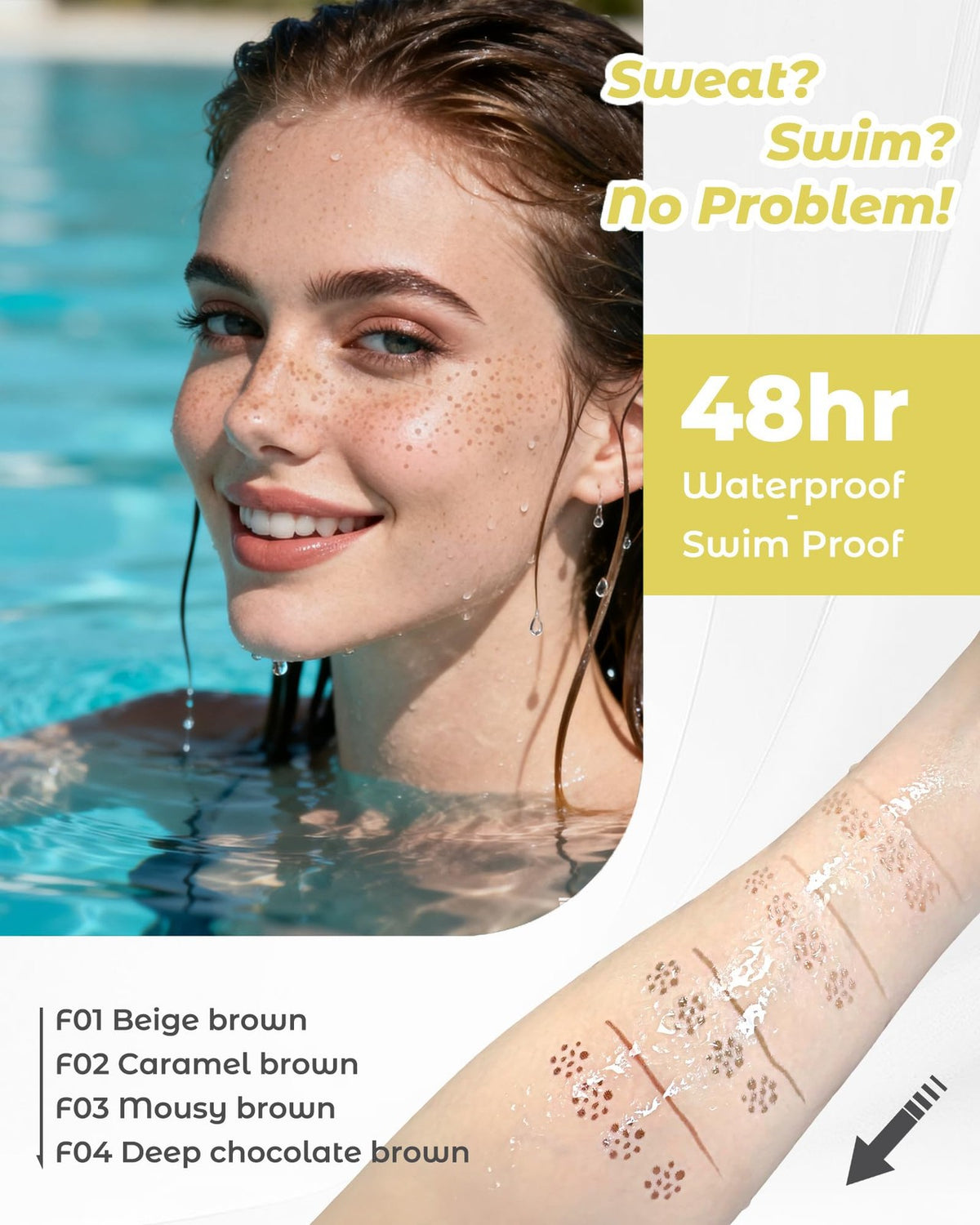 Freckle Stamp Pen Dual-End Fake Freckles Makeup Pen - Natural Shades
