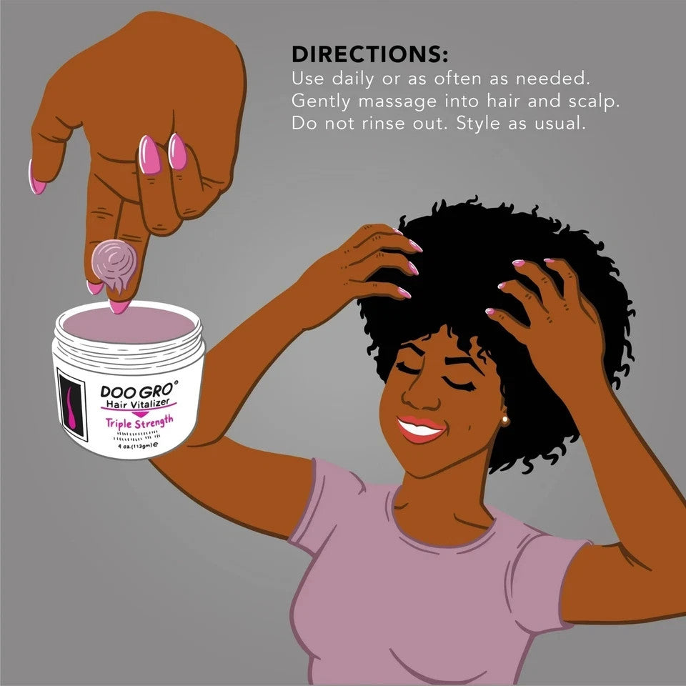 Doo Gro Hair Vitalizer Triple Strength Conditioner 4 Oz - Promotes Healthy Hair