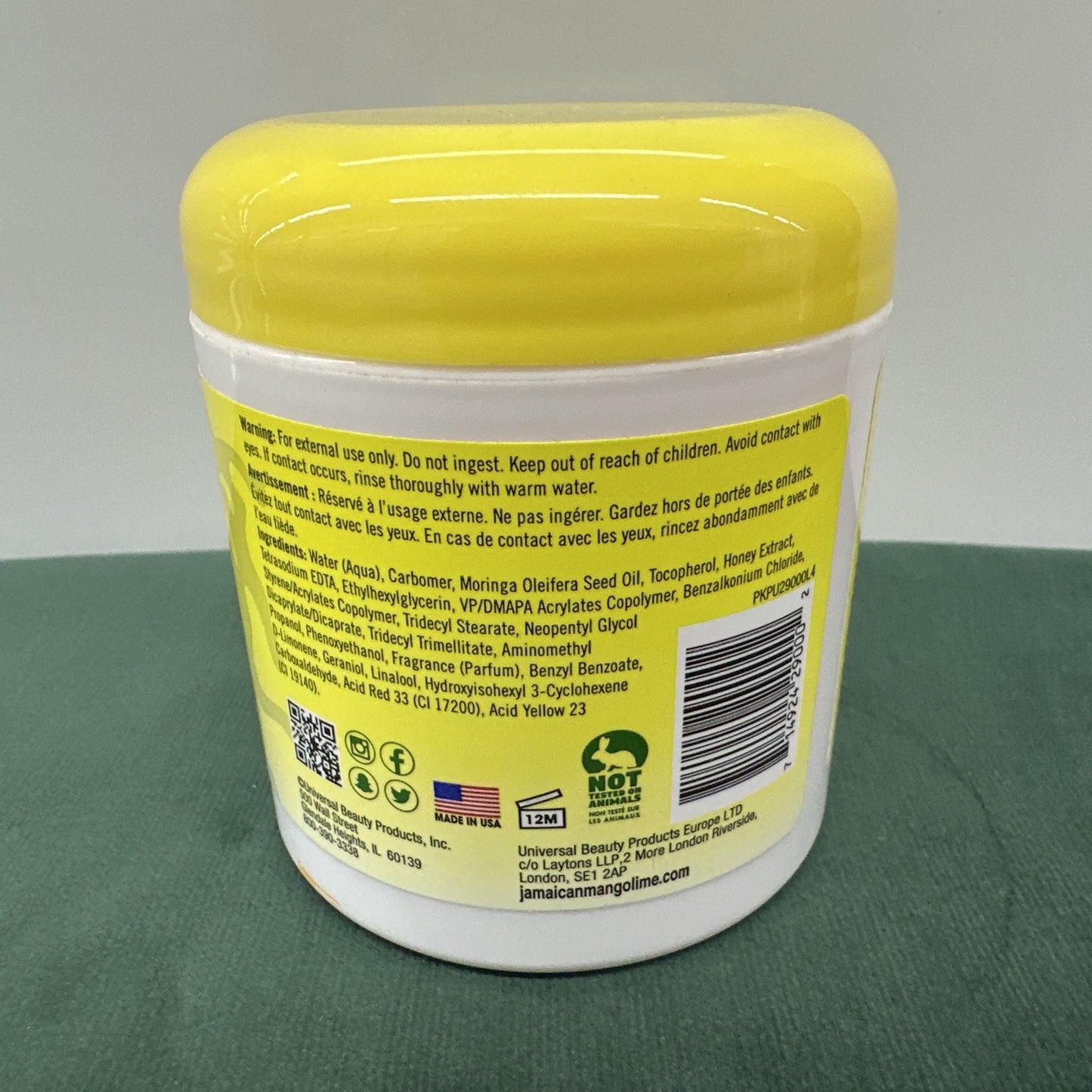 Jamaican Mango & Lime Locking Gel with Moringa Seed Oil & Manuka Honey - 6 oz