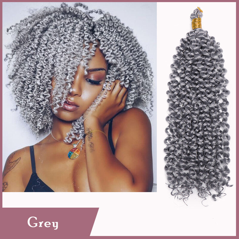 Deep Water Wave Braids Crochet Hair Extensions - Ombre & Curly Lengths