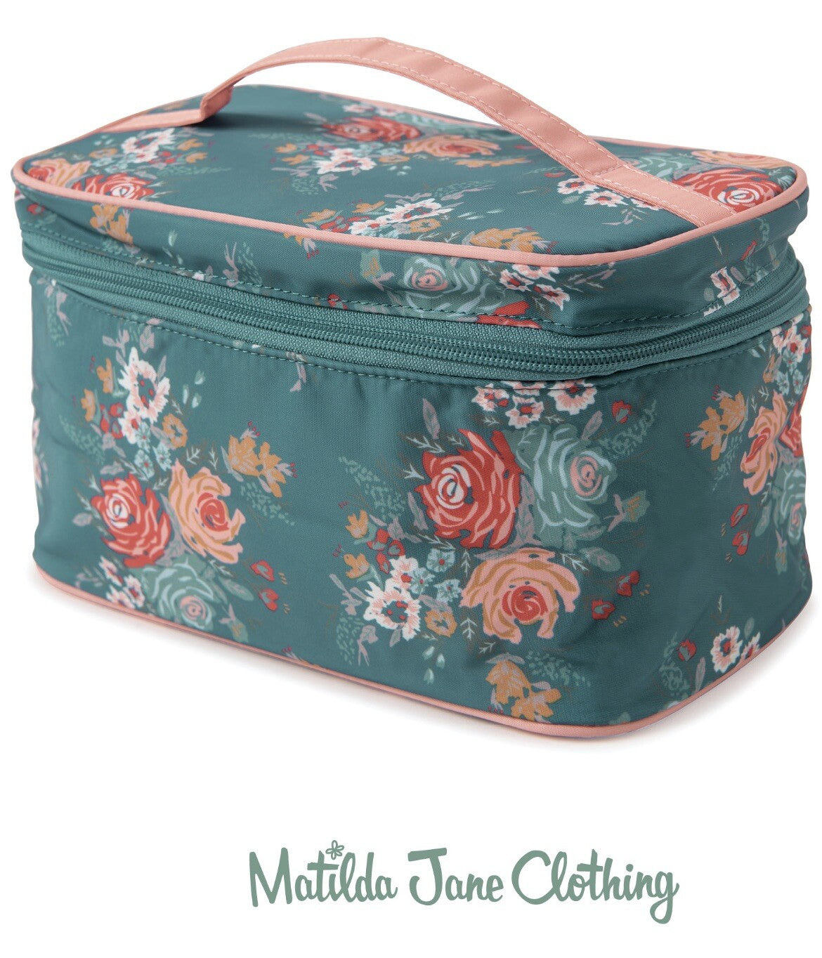 Matilda Jane Holiday Get Ready Train Case Cosmetic Bag with Inner Dividers