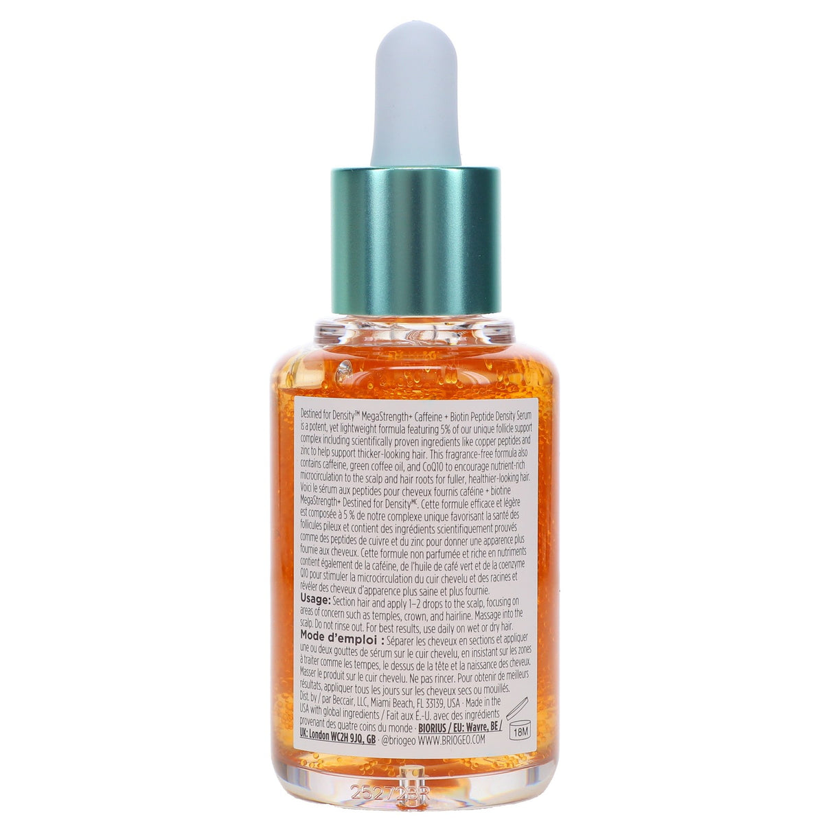 Hair Growth Serum with Caffeine & Biotin for Thicker Hair - 1.5 oz