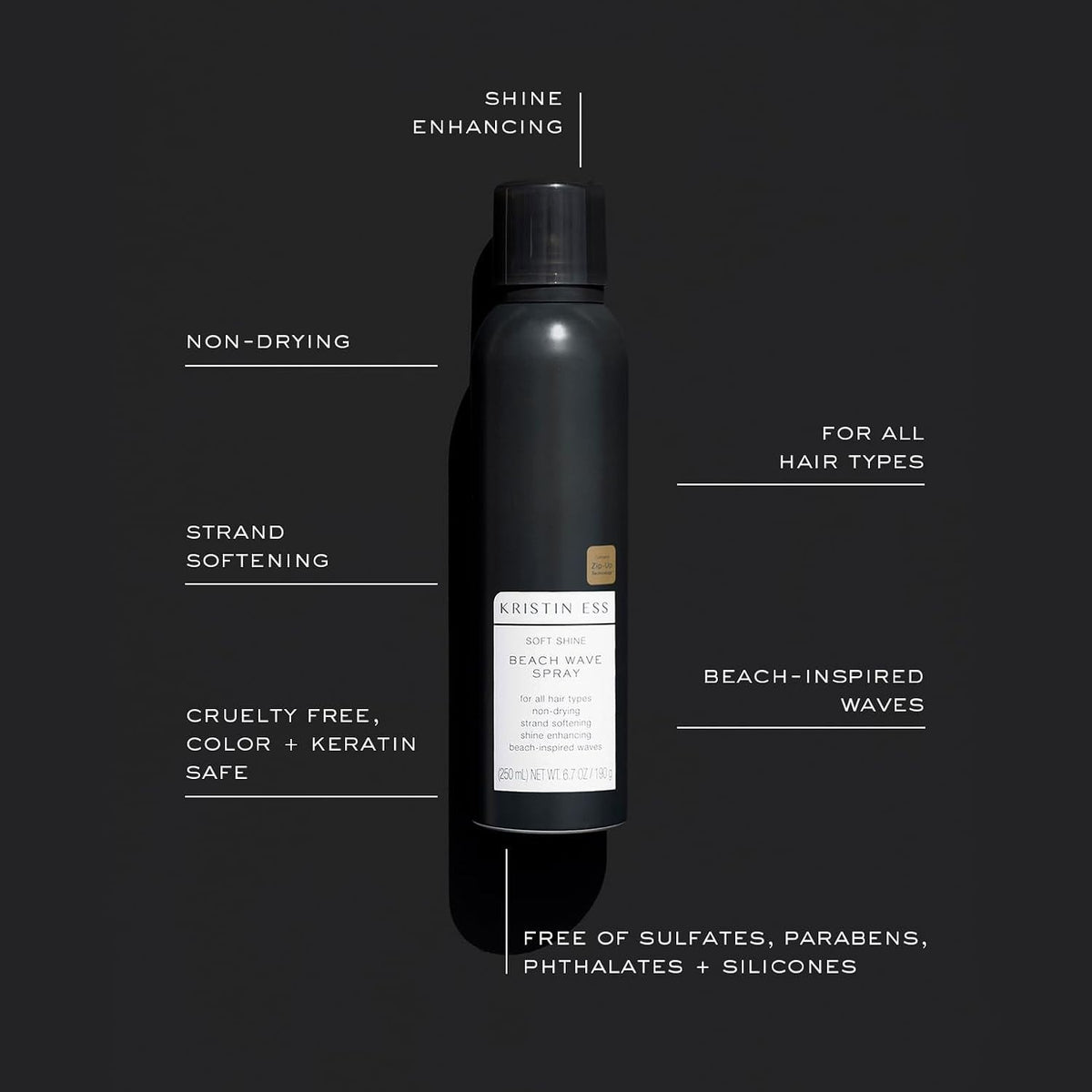 Beach Wave Spray for Effortless Soft Waves - Non-Drying Formula, 6.7 oz