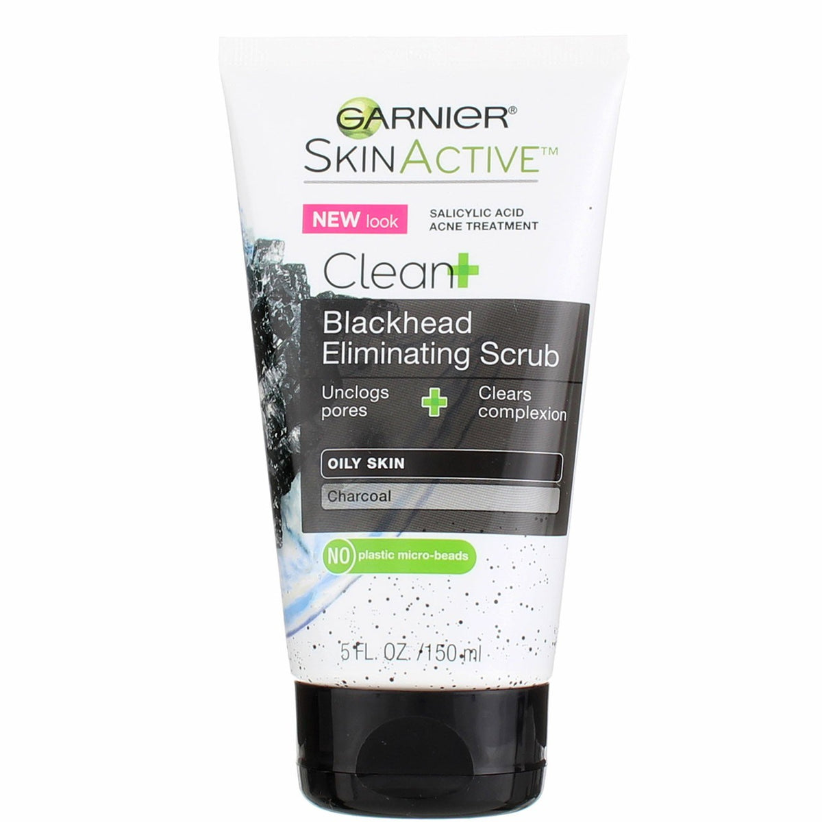 Blackhead Eliminating Charcoal Face Scrub Set - Oil-Free, Salicylic Acid, 2 Pack