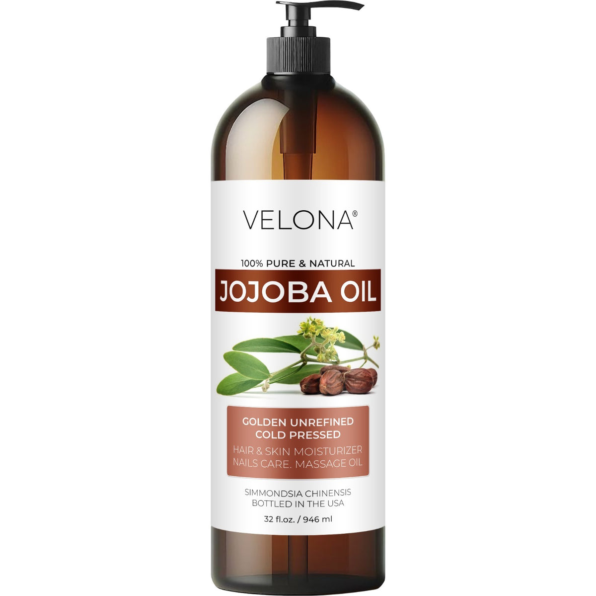 Pure Jojoba Oil - Natural Cold Pressed Moisturizer & Hair Treatment