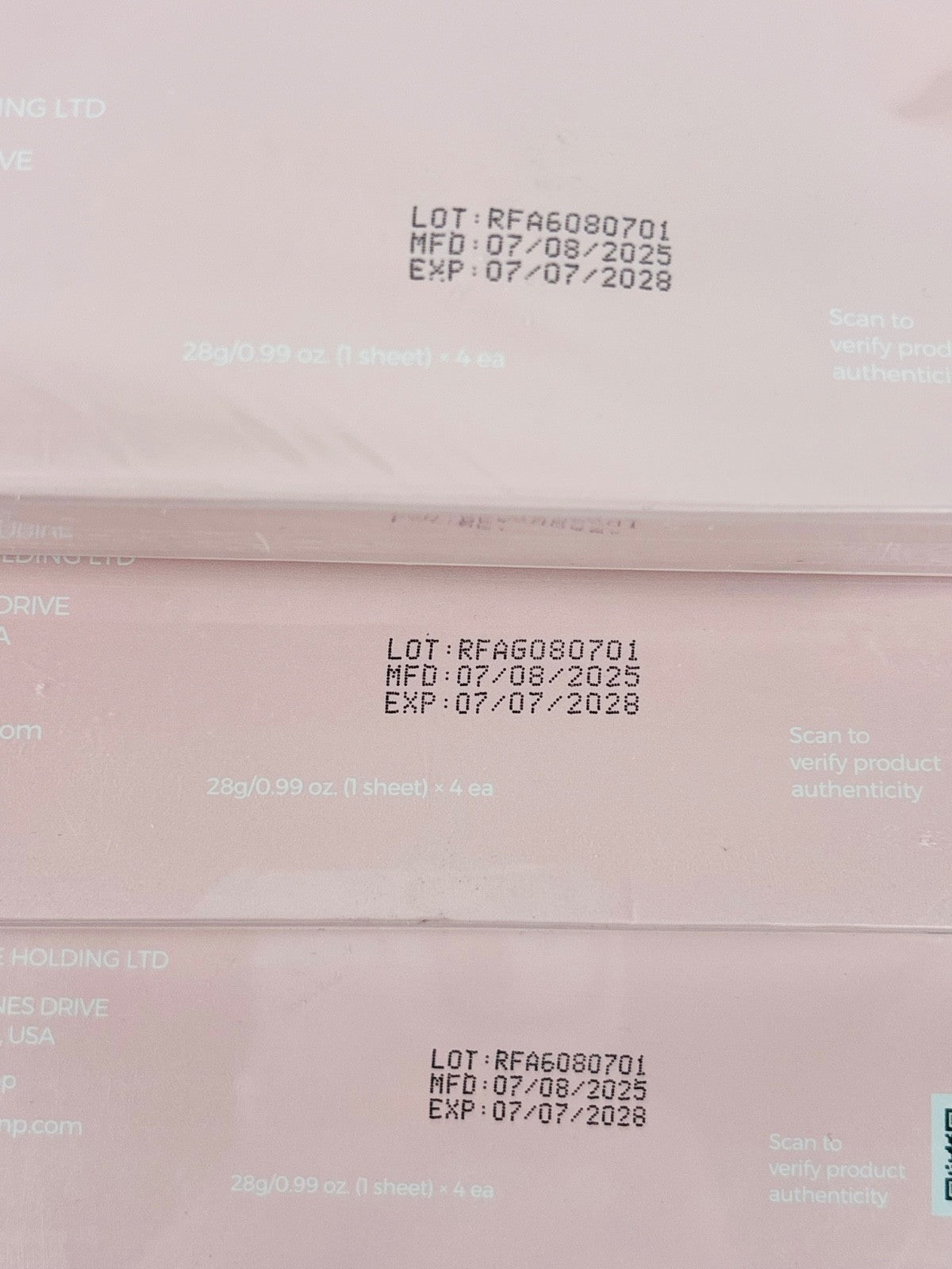 6D Bionic Collagen Bio-Gel Overnight Face Mask - 3 Pack