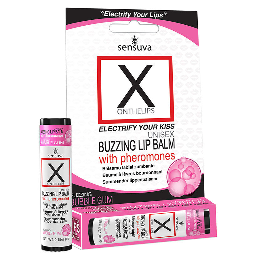 Buzzing Pheromone Lip Balm for Sensual Kisses - All Flavors Included