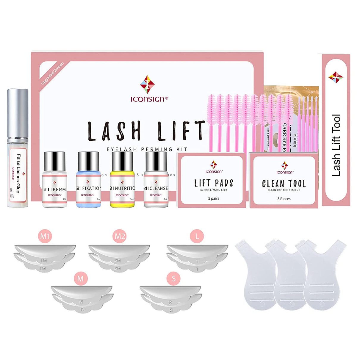 Lash Lift Kit – Eyelash Perming Kit for Long-Lasting Curled Lashes 6-8 Weeks