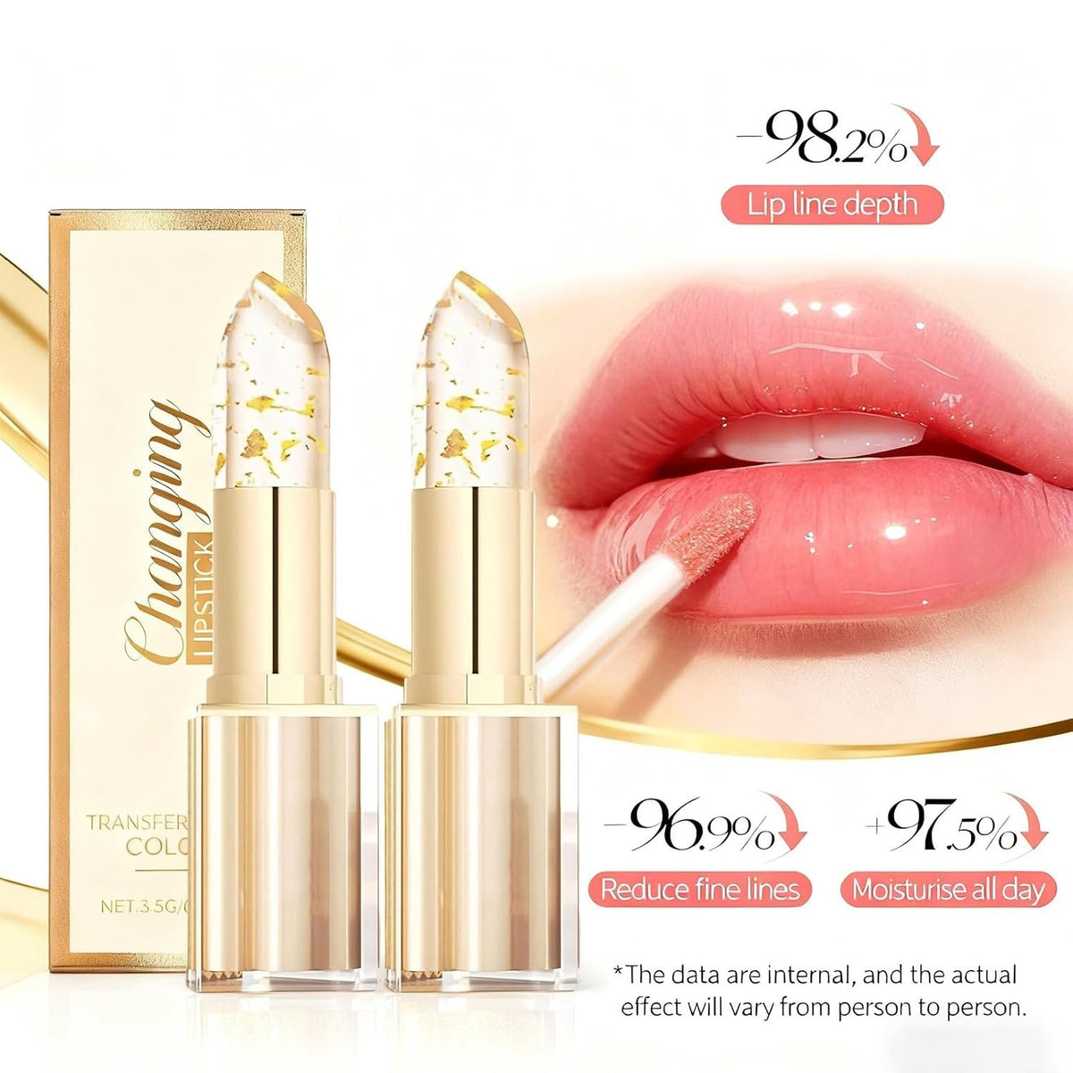 Color Changing Lipstick Set - Hydrating, Personalized Shades for All Skin Tones