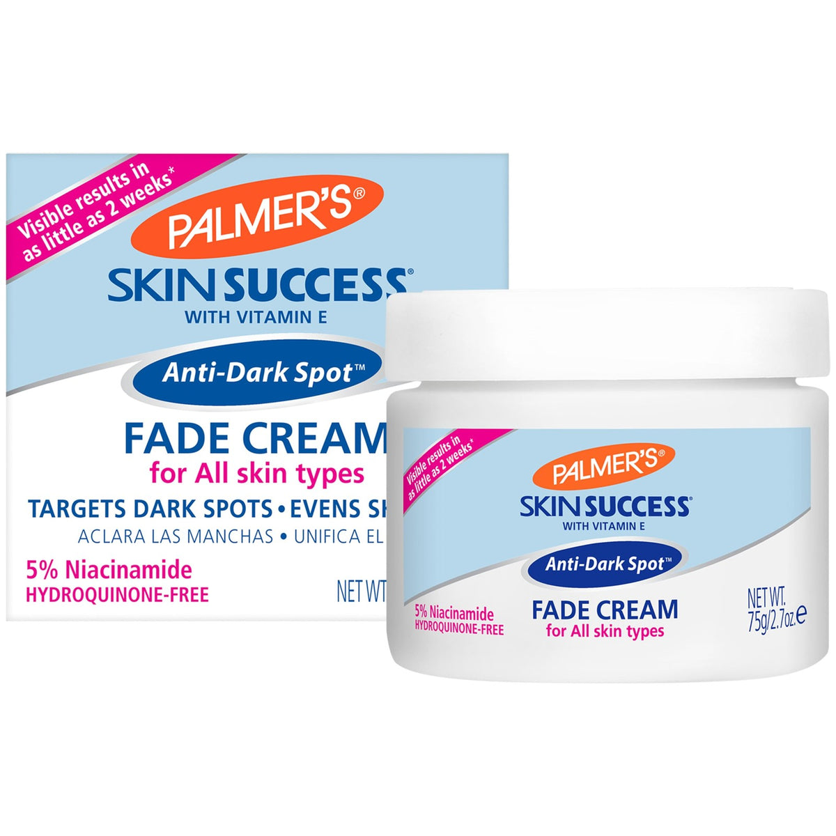 Anti-Dark Spot Fade Cream with Vitamin E & Niacinamide - 2.7 oz
