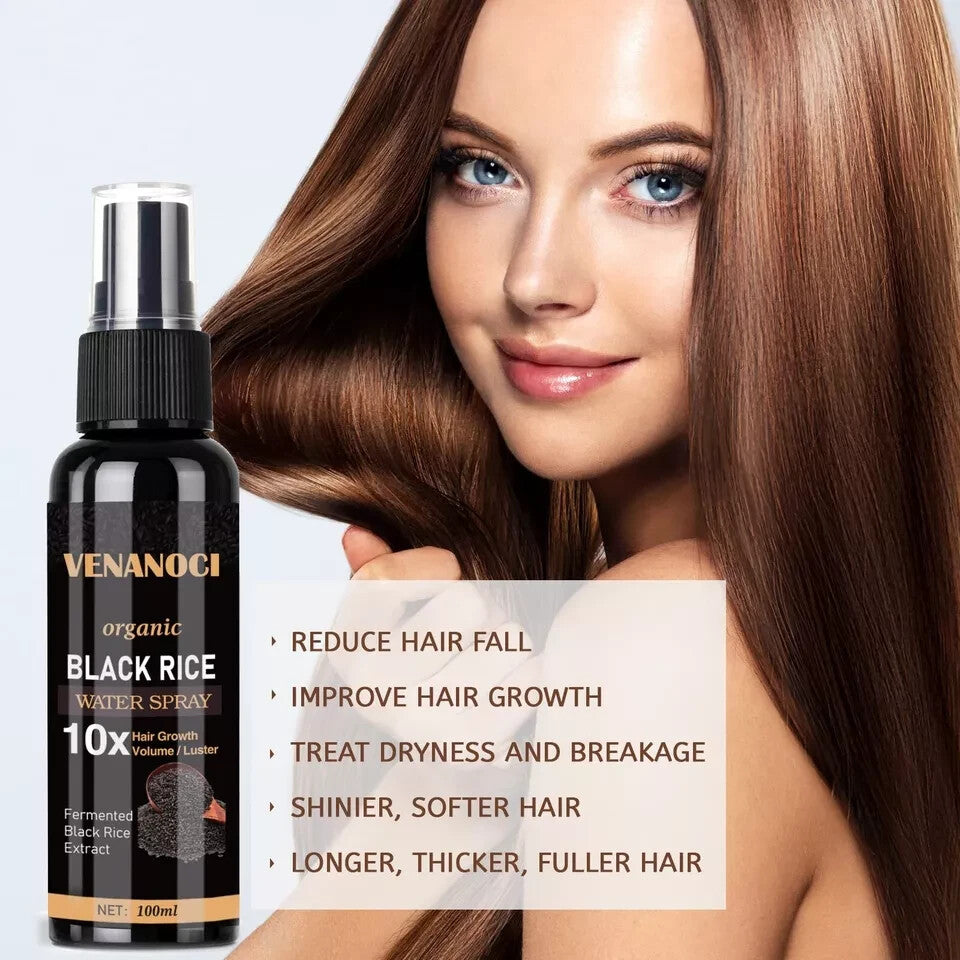 Venanoci Hair Growth Serum Rice Water Spray for Women & Men Treatment