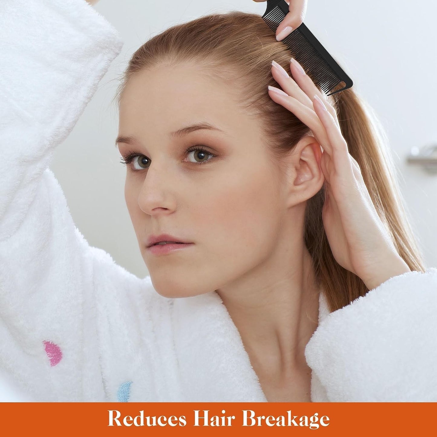 4-Piece Hair Comb Set for Detangling & Styling - Lightweight & Durable