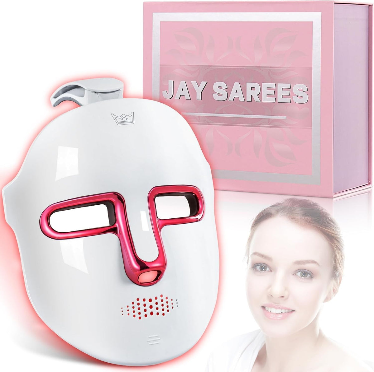 Red Light Therapy Face Mask with 7 Light Colors for Skin Rejuvenation