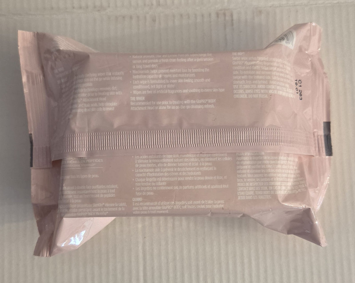 BeautyBio Exfoliating Peptide-Infused Body Wipes – 30 Count NEW